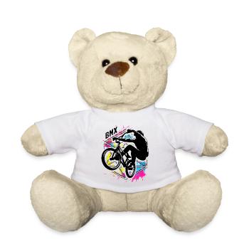 Buntes Bmx | Bmx Fahrrad Farbenfreudig | Bmx Rad - Teddy - Weiß - Vorne