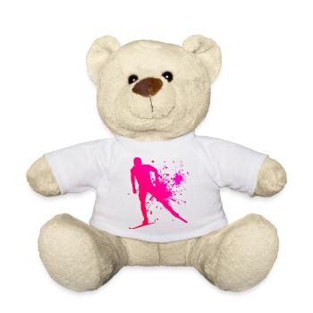 Ski de fond féminin Patinage de fond Ski de fond Kl - Nounours - blanc - Devant