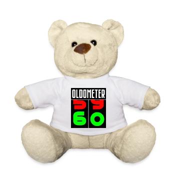 Oldometer 60th Birthday - Teddy Bear - white - Front