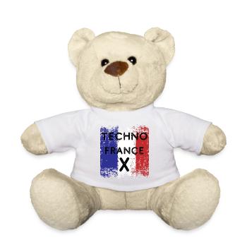 Techno France Hard Dark Acid Possession Frenchcore - Nounours - blanc - Devant