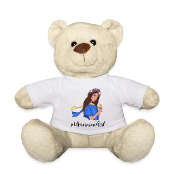 #UkrainianGirl - Nounours - blanc - Devant