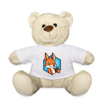 Pouce vers le haut renard - Nounours - blanc - Devant