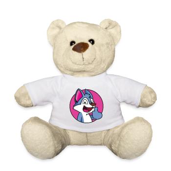 Daumen Hoch Wolf - Teddy - Weiß - Vorne