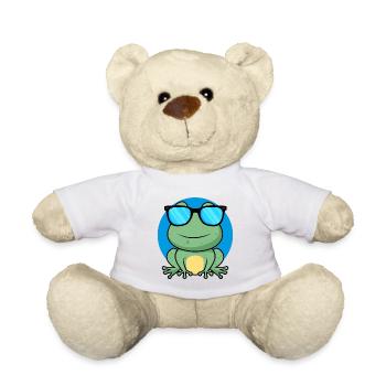 Cool Frog - Teddy Bear - white - Front