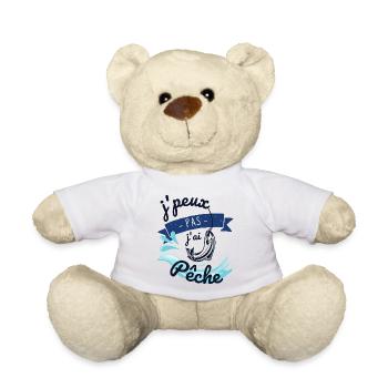 J'peux pas j'ai pêche - Nounours - blanc - Devant