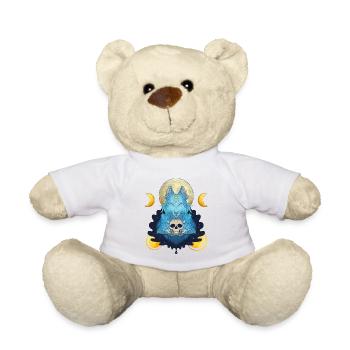 Blue Ink Spirits - Mondhexe und Schädelwolf - Teddy - Weiß - Vorne