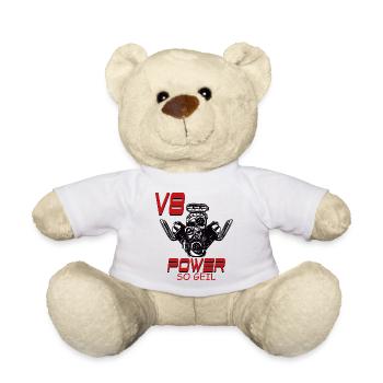 V8 Puissance si excitée - Nounours - blanc - Devant
