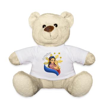 Philippines Filipina Pride Flag Heart I Gift - Teddy Bear - white - Front