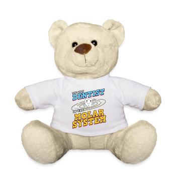 Dentist Dental Assistant Universum I Gift - Teddy Bear - white - Front