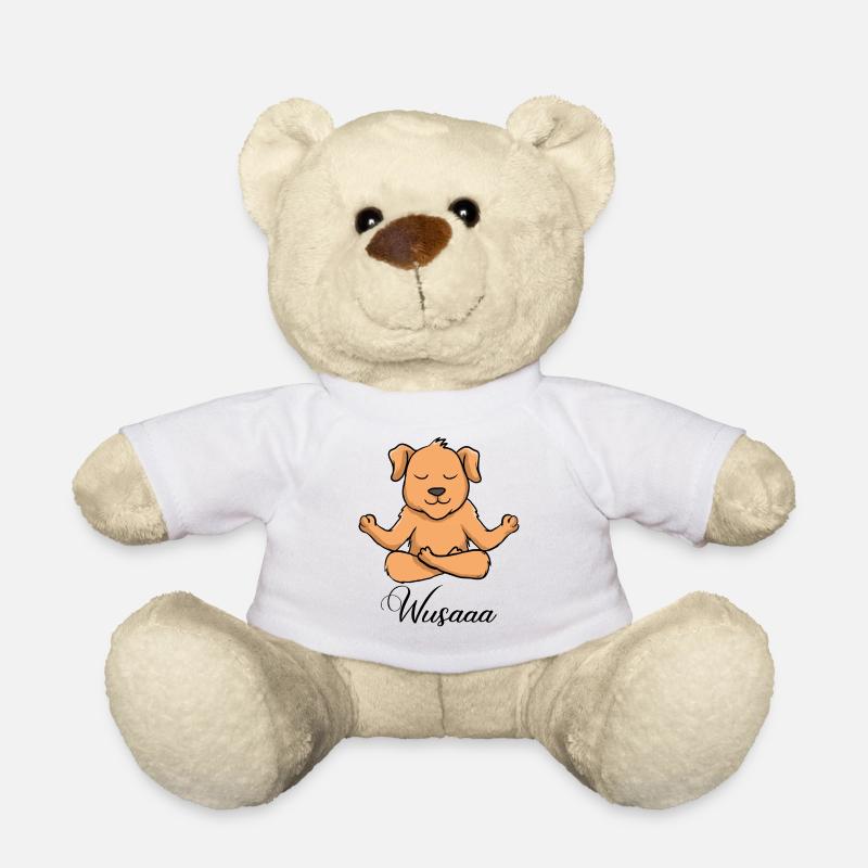 Auszeit Durchatmen Wusaaa Hund - Teddy - Weiß