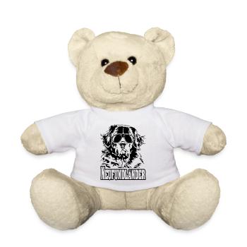 NEUFUNDLÄNDER cool Sonnenbrille Hunde Hund - Teddy - Weiß - Vorne