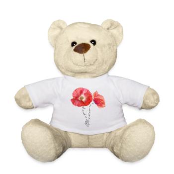 Mohnblumen Mohn Poppy - Teddy - Weiß - Vorne