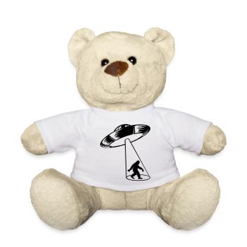 Mystery UFO entführt Bigfoot - Teddy - Weiß - Vorne
