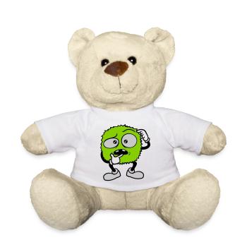 Comic skeptisches Gesicht Monster - Teddy - Weiß - Vorne