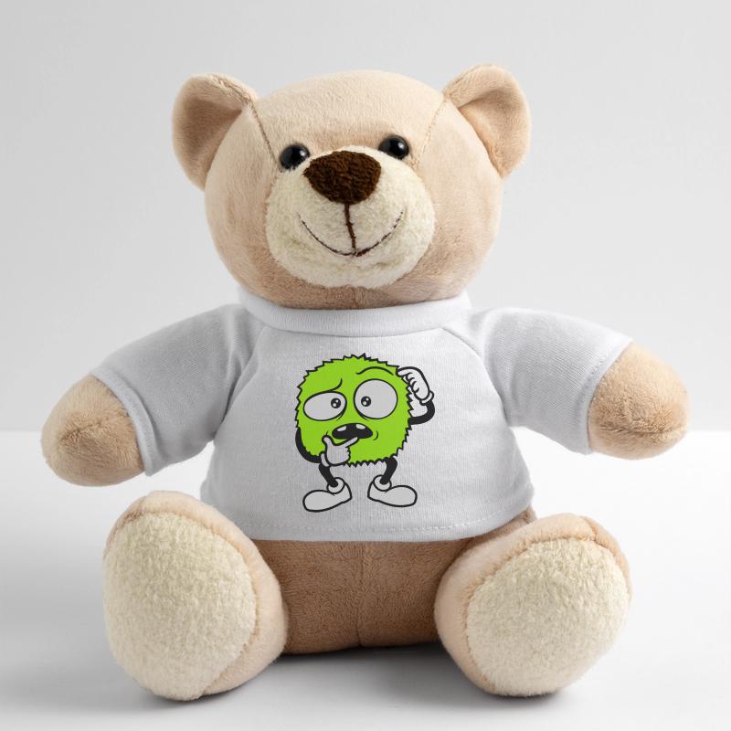 Comic skeptical face monster Teddy Bear