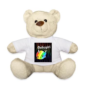 Baby Einhorn Wal - Teddy - Weiß - Vorne