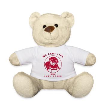 Cant life without each other (fuchsia) - Teddy - Weiß - Vorne