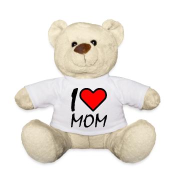 I love mom - Nounours - blanc - Devant