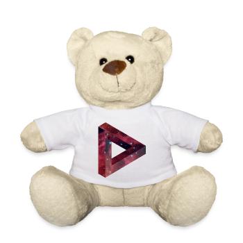 Triangle illusion in Galaxy style - Teddy Bear - white - Front