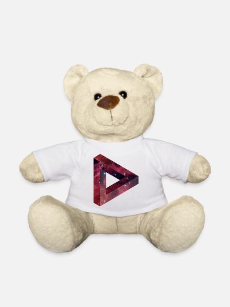 Dreieck Illusion im Galaxy Stil - Teddy - Weiß