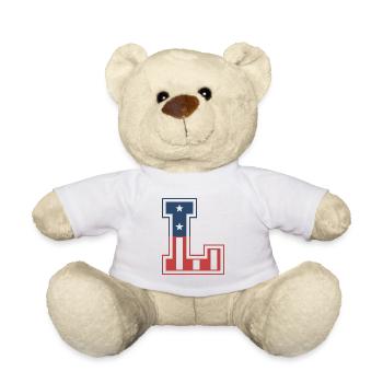 Buchstabe L USA - Teddy - Weiß - Vorne
