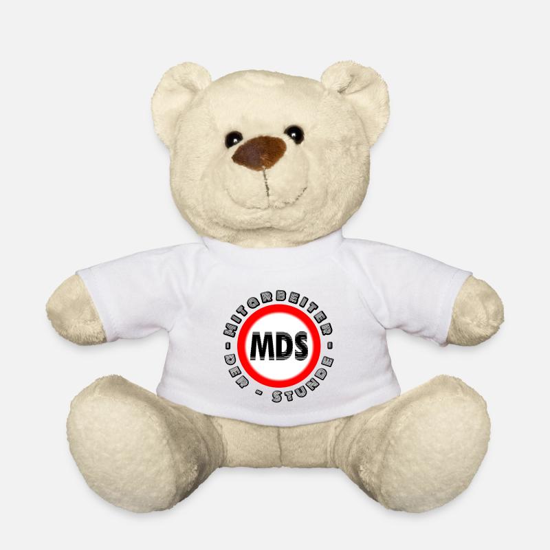 Mitarbeiter der Stunde Mitarbeiter des Monats MDS - Teddy - Weiß
