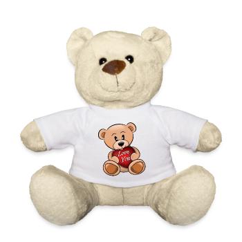 L'ourson t'aime - Nounours - blanc - Devant
