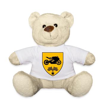 Motocyclette - Nounours - blanc - Devant