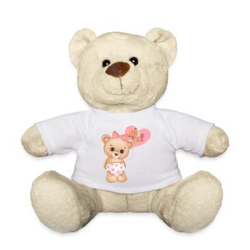 Teddy bear baby sayings baby clothes children's clothing - Teddy Bear - white - Front