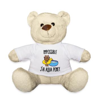 Impossible j'ai aqua poney - Nounours - blanc - Devant