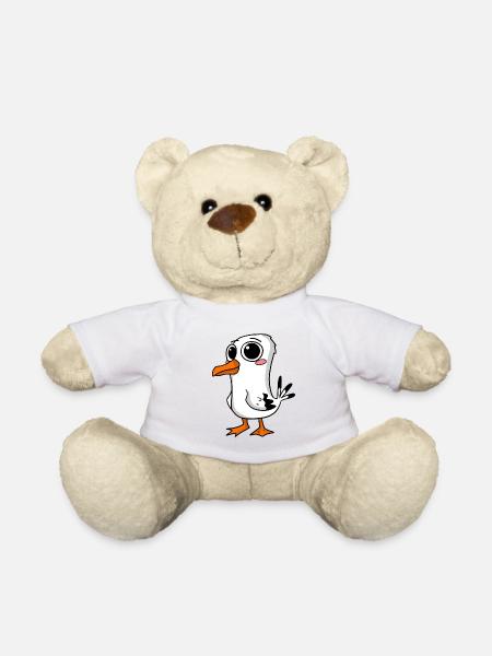 Niedliche Möwe - Teddy - Weiß