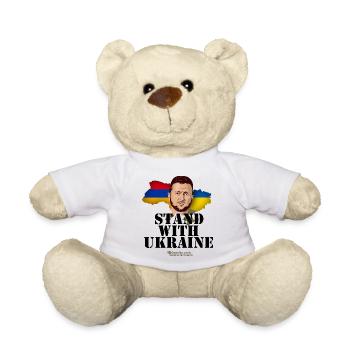Armenia Stand with Ukraine - Teddy Bear - white - Front