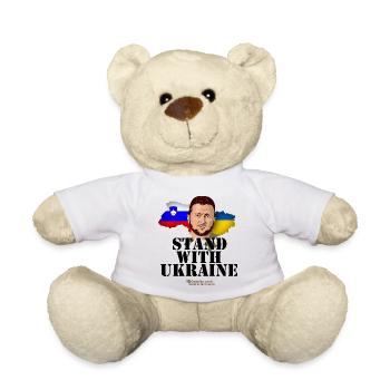 Slovénie Ukraine Zelenskyi - Nounours - blanc - Devant