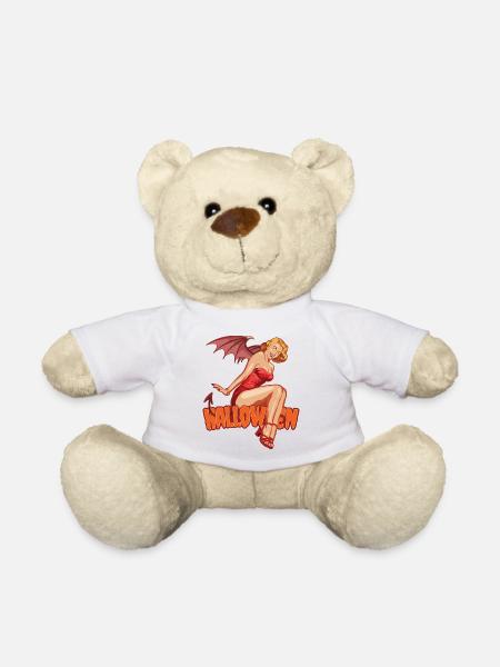 Halloween Vampir Lady Gruseliges Süßes oder Saures Outfit - Teddy - Weiß