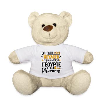 Egypte Pharaon Homme Cadeau Couple T-shirt Mug - Nounours - blanc - Devant
