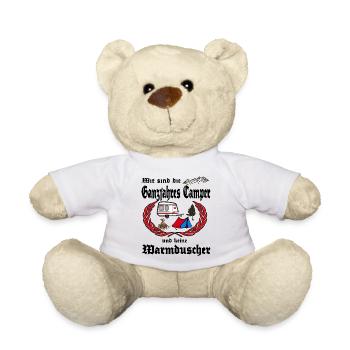 Wir sind die Ganzjahres Camper keine Warmduscher - Teddy - Weiß - Vorne