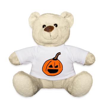 Citrouille d’Halloween - Nounours - blanc - Devant