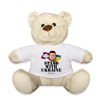 Ukraine Arkansas - Teddy Bear - white - Front