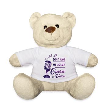 Meine Oper Stimme - Teddy - Weiß - Vorne
