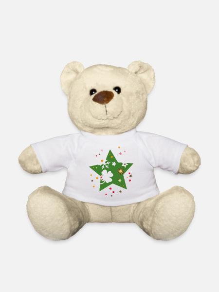 Weihnachtsstern - Teddy - Weiß
