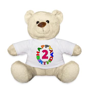 Happy Birthday 2 - Teddy - Weiß - Vorne