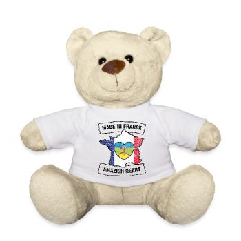 French with Amazigh heart - Nounours - blanc - Devant