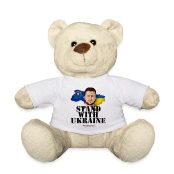 Ukraine Unterstützer Merch Nevada Selenskyj - Teddy - Weiß - Vorne