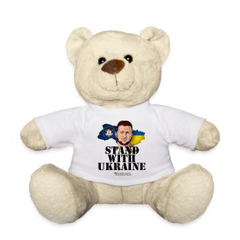 Ukraine Zelensky Utah - Teddy Bear - white - Front