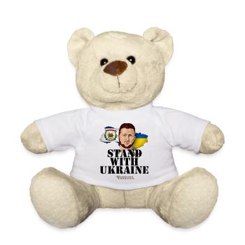 Ukraine Virginie-Occidentale T-shirt Design - Nounours - blanc - Devant