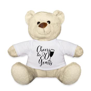 80. Geburtstag Frauen Ihr Geburtstagskind 80 Jahre alt - Teddy - Weiß - Vorne