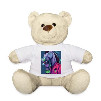 rauchendes Pferd - Teddy - Weiß - Vorne