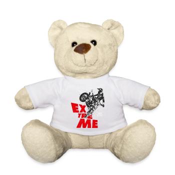 moto cross motocross life style motocross - Nounours - blanc - Devant