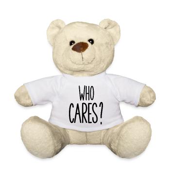 who cares - Nounours - blanc - Devant