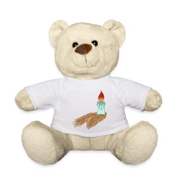 Christmascandle - Teddy - Weiß - Vorne